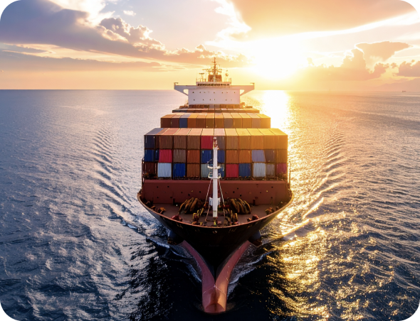 Transport maritim containere